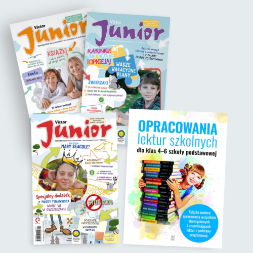 2022 - Roczna prenumerata VICTORA JUNIORA + Opracowania lektur szkolnych