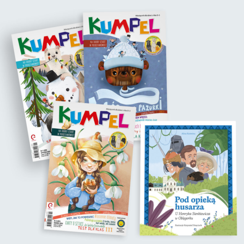 2024 - roczna prenumerata KUMPLA + książka „Pod opieką husarza. U Henryka Sienkiewicza w Oblęgorku'' w super cenie