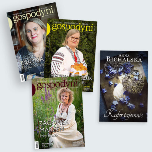 2025 - Roczna prenumerata GOSPODYNI + książka Kufer tajemnic w prezencie