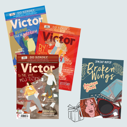 2025- roczna prenumerata VICTORA + książka "Broken Wings. American Dream" w prezencie