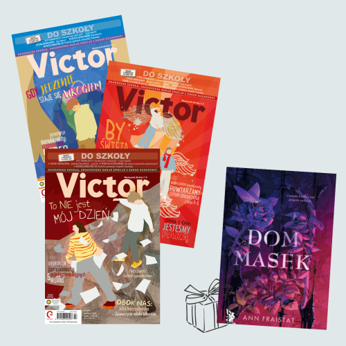 2025- roczna prenumerata VICTORA + książka "Dom Masek" w prezencie