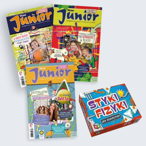 2025 - roczna prenumerata VICTORA JUNIORA + GRA STYKI FIZYKI